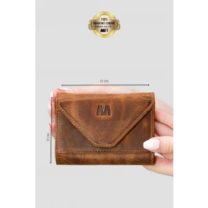 Mia 2190 Hakiki Deri Kadın Akordiyon Cüzdan